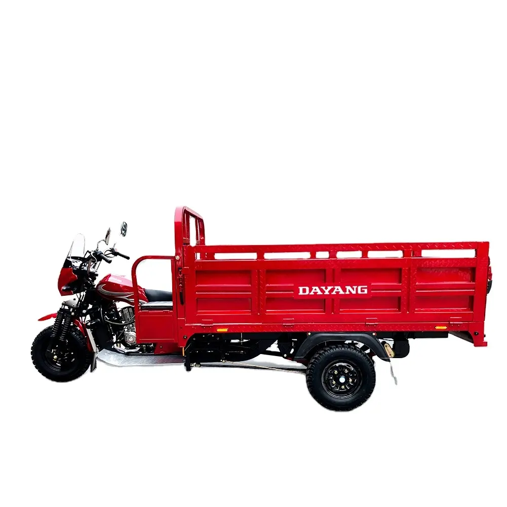 DAYANG popular type heavy loading truck tricycle 3wheel motorcycle 200CC super cold engine Lifan CCC Origin Red body type