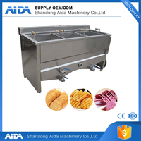 Frites de pommes de terre congelées traitant 50KG/HR ligne de production croustillante à petite échelle mini frites faire la Machine