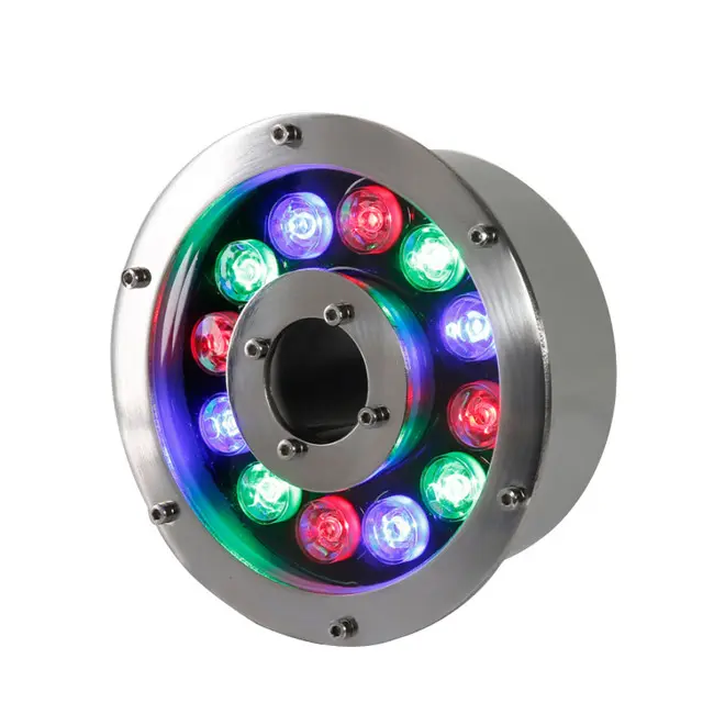 IP68 분수 링 조명 3 1 4 1 DMX RGB RGBW 분수 노즐 라이트