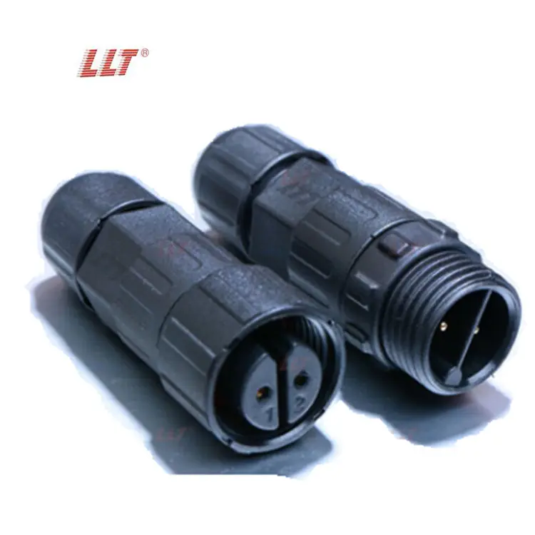 LLT Factory M16 waterproof connector 2 3 4 pin light male female connector Speaker Cable Connector