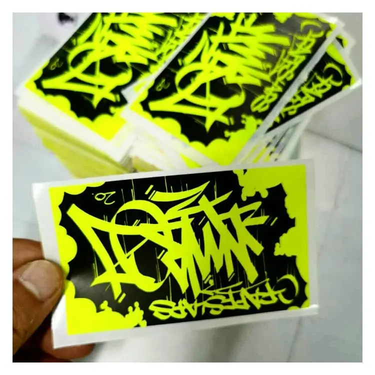 Stiker Cangkang Telur Warna-warni Kustom Stiker Cangkang Telur Hologram Label Cangkang Telur Stiker Vinil Tahan Banting untuk Grafiti