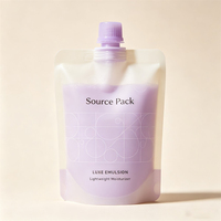 Sachet d'emballage liquide pour nettoyant visage, personnalisé, imprimé, avec bec verseur, pour cosmétiques et soins de la peau, résistant aux UV, rechargeable