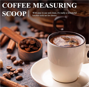 <span class=keywords><strong>Lot</strong></span> de 4 cuillères doseuses en bois noir massif pour café, 15 ml (1 cuillère à soupe), accessoires de cuisine pour la maison - Product Image 6