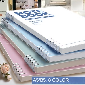 Cuadernos personalizables para estudiantes de escuela clásica, cuadernos recargables de composición espiral Harddocver, papelería A5 B5, 60 hojas - Product Image 2
