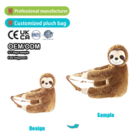 Sac à dos en peluche personnalisé à faible MOQ, design sur mesure, jouets animaux simulés, sac à dos en peluche avec logo personnalisé, commandez votre design