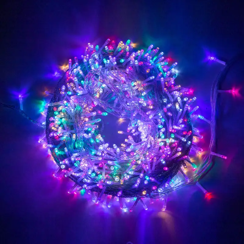 Décorations de vacances pour mariages Guirlande lumineuse Fairy string lights, Christmas parties Led Solid 3D Effect Ball Curtain String