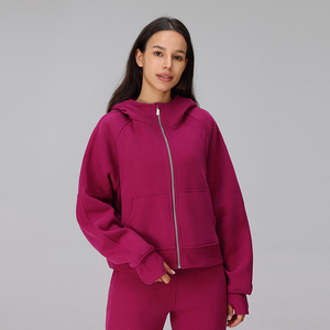 Women's Loose-Fitting Autumn <strong>Winter</strong> Full Zipper Hooded Sweatshirt for Scuba Yoga Fitness <strong>Running</strong> Jogging Tracksuit <strong>Jacket</strong> Women - Product Image 4
