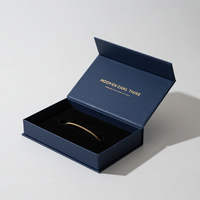 Haut de gamme or argent timbre cadeau emballage boîtes paquet de bijoux logo personnalisé boîte à bijoux pour collier Bracelet bague boucle d'oreille