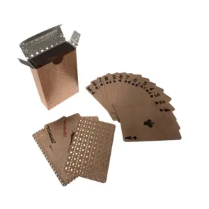 Бесплатные образцы фольги пластиковые Пользовательские Печатные Игральные карты спереди и сзади высокого качества колода с коробкой