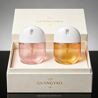 Flacon pulvérisateur en verre mat portable de 30 ml, format carte, pour parfum, emballage cosmétique, mini format voyage