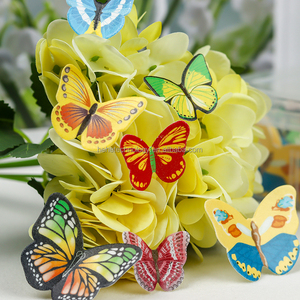 Papillons en papier gaufrette personnalisés prix de gros ingrédient de cuisson décoration comestible arrose bonbons pour la décoration de gâteau - Product Image 2