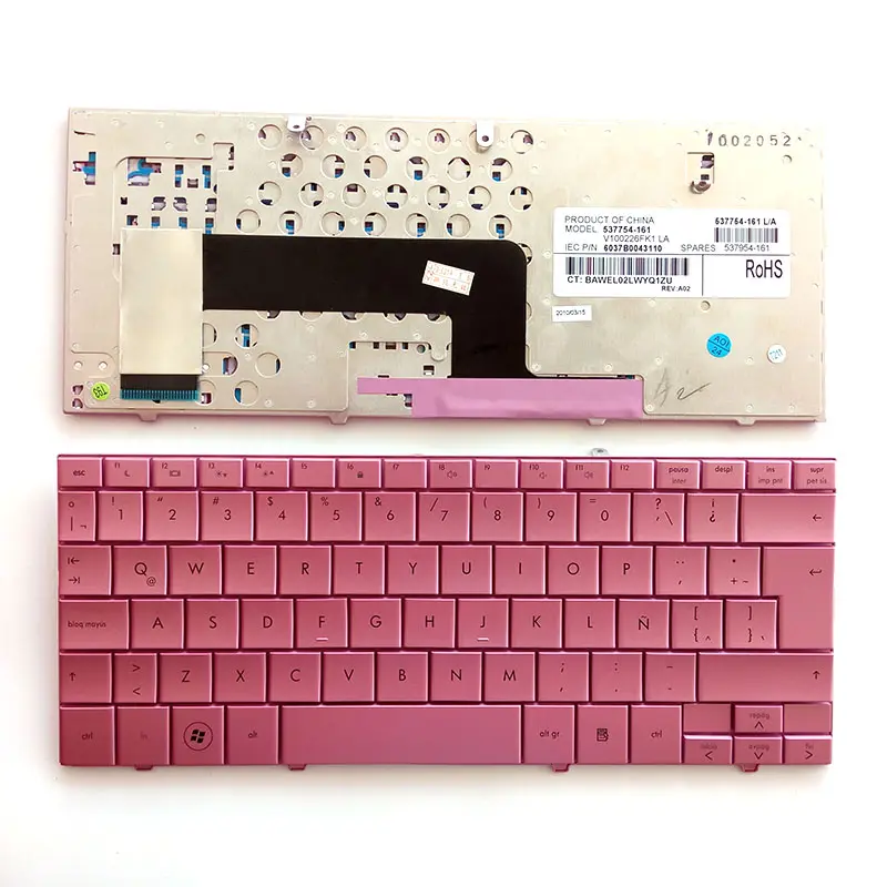 LA keyboard laptop baru untuk HP Compaq Mini110 Mini 110 110-1000 102 Keyboard pink