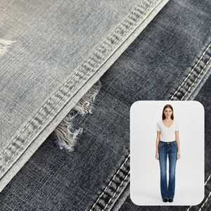 Tela vaquera ligera de bambú con tejido cruzado de 16 hilos, efecto desgastado, <span class=keywords><strong>para</strong></span> hombre, mujer y niños - Product Image 1