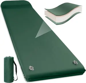 Neues Produkt Camping matte hochwertige tragbare Isomatte Selbst aufblasende Memory Foam Comping Matratze mit wasserdichter Umhängetasche