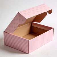 Boîte d'expédition en carton ondulé personnalisée avec logo, couleur et impression, pour envoi postal, pliable, en kraft, pour emballage de colis en gros