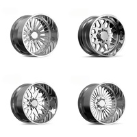 24x10 24x12 24x14 6x139.7 6x5.5 Super Single Geschmiedete Felgen mit Tiefer Einpresstiefe Poliert für Chevrolet Silverado 1500 für Dodge Ram 1500