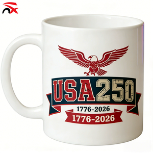 Tasse à café américaine populaire, bon marché et de bonne qualité, pour sublimation par transfert thermique, 11 oz, pour <span class=keywords><strong>anniversaire</strong></span> de 250e <span class=keywords><strong>anniversaire</strong></span> ou célébration. - Product Image 1