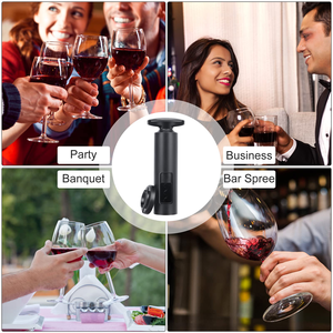 Tire-bouchon manuel portable Tik Tok très populaire, réutilisable, avec coupe-capsule pour bouteilles de vin - Product Image 6