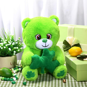 Oso de Peluche Personalizado de Alta Calidad de 12 Pulgadas con Trébol, Lindo Oso de Peluche para Amantes, Regalo para Cumpleaños, Día de San Patricio, Recuerdo de Fiesta - Product Image 3