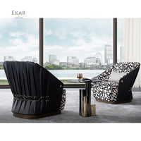 EKAR FURNITURE Fauteuil de haute qualité moderne et confortable chaise longue en tissu chaise de loisirs chaise de canapé simple