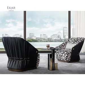 EKAR FURNITURE Sillón de alta calidad moderno y cómodo sillón de tela Silla de ocio sofá individual