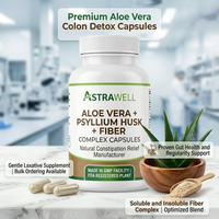 Complément alimentaire Astrawell Natural Relief - Capsules d'aloe vera et de fibres de psyllium - Partenaire OEM fiable