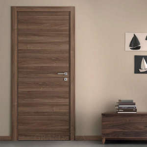 ประตูไม้จริงดีไซน์ทันสมัยกันน้ำสำหรับห้องนอนภายในอาคาร ประตู WPC ทนไฟสำหรับอพาร์ทเมนต์หรือห้องพัก - Product Image 5