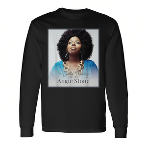 Angie 1961 2025 Tribute Long Sleeve T-Shirt <b>Stone</b> in <b>Memory</b> Promotional T-Shirt - Product Image 2