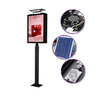 Panneau publicitaire double face pour route, système solaire, panneau lumineux pour rue