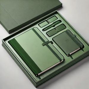 Customize logo Luxury Cardboard Eco Friendly Biodegradable Lid and Base Packaging Stationery <b>Set</b> Notebook Paper <b>Gift</b> Paper Box - Product Image 6