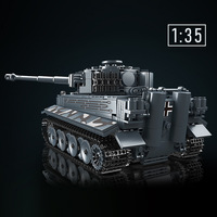 Mould King 20014 Uzaktan Kumandalı Tank Yapım Blokları Model Oyuncak MOC Askeri Savaş Tankı Tuğlaları Eğitici Oyuncaklar