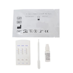 Kit de détection de triple agent pathogène vétérinaire à action rapide Ehrlichia/Babesia/Anaplasma bandelettes de <span class=keywords><strong>test</strong></span> de dosage de l'or colloïdal CE/ISO - Product Image 1