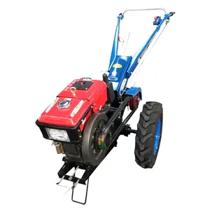 Two wheel mini walk behind tractor power tiller walking tractor with diesel