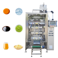 Machine d'emballage liquide entièrement automatique, adaptée à la sauce tomate, au vinaigrette, au miel, au lait concentré, au café liquide