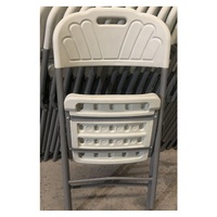 Hôtel Restaurant Salle à manger pas chère métal facile à transporter en plastique blanc chaises de jardin pliantes en plastique