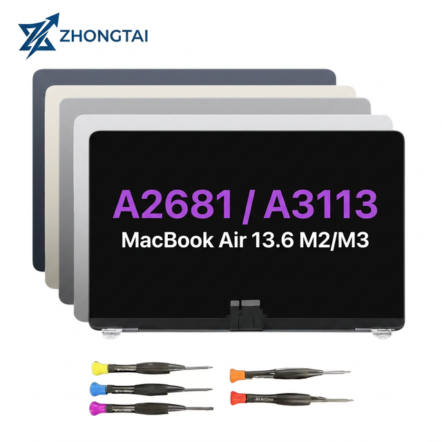 13inch Retina LCD Display Assembly for MacBook Air M2 M3 2022 2024 A2681 A3113 Replacement Screen EMC 4074 EMC 8611