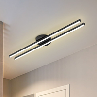 Rationalisé géométrique entrée couloir plafonnier tricolore lumière chambre vestiaire long double led plafond couloir lumières