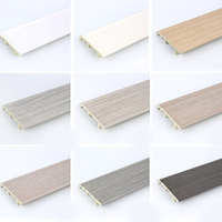 Moulure de sous-sol Plinthe murale Base PVC Plinthe Plancher Upvc Caoutchouc Vinyle Moulure Moderne Plastique Garniture Cove Alu Aluminium