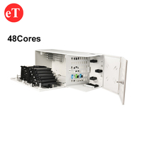 Boîte à fibres optiques FTTH 48core intérieur 48cores à montage mural Terminal de distribution en métal