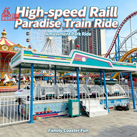 Train électrique pour parc à thème, aire de jeux, fête foraine, jeux électriques, jouets, centre commercial, attraction touristique, train sur rail