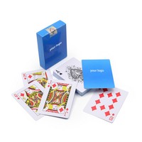 Prix bon marché d'usine Custim Personnalisez la conception de logo Carte à jouer de poker en plastique avec impression en couleur Carte de poker personnalisée en plastique