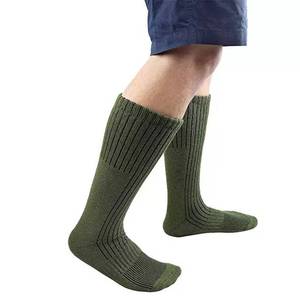 Wholesale Khaki Winter Jungle Anti Fungal Sport Thick Cushion Cotton Crew Men <strong>Boot</strong> Army Green <strong>Socks</strong> - Product Image 6