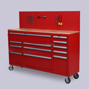 <strong>Tool</strong> Cabinet <strong>Best</strong> Selling 12-Drawer Heavy-Duty Rolling <strong>Tool</strong> Chest W/Wood Top Central Lock 300kg Capacity OEM Color <strong>Tool</strong> Trolley - Product Image 4