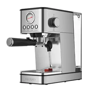 Espresso kahve makinesi çok fonksiyonlu SS vücut Espresso pompası kahve makinesi ile süt köpürtücü 15 bar basınç