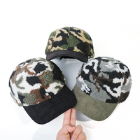 Casquette de baseball en velours brodée avec logo, 6 panneaux, prix d'usine BSCI, haute qualité, chaude pour l'hiver, en peluche d'agneau, personnalisable, en velours côtelé