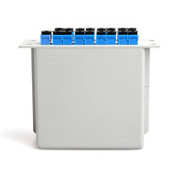 FTTH tout bleu 1X16 PLC type d'insertion diviseur de boîte de cassette optique passif avec connecteur SC