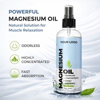 Huile de magnésium pure et naturelle biologique en spray pour la relaxation musculaire et le soulagement du stress, soin de la peau saine et beauté pour le bronzage