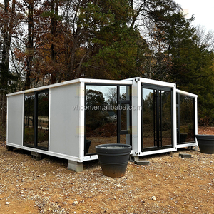 Maison conteneur préfabriquée portable et extensible de 40 pieds, maisonnette pliable, 3 chambres, villa mobile moderne en acier modulaire, hôtel, <span class=keywords><strong>camping</strong></span> - Product Image 3