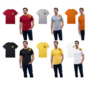Camiseta de Manga Corta para Hombre, Cuello Redondo, 100% Algodón Tejido, de Primera Calidad, Transpirable, Ecológica, Anti-Pilling, de Secado Rápido, Gran Venta - Product Image 1