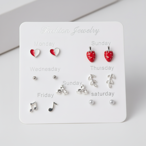 Vendita calda orecchini a cerchio di moda Punk Vintage di tendenza da donna di lusso con strass croce fiore perla Design all'ingrosso disponibile - Product Image 1